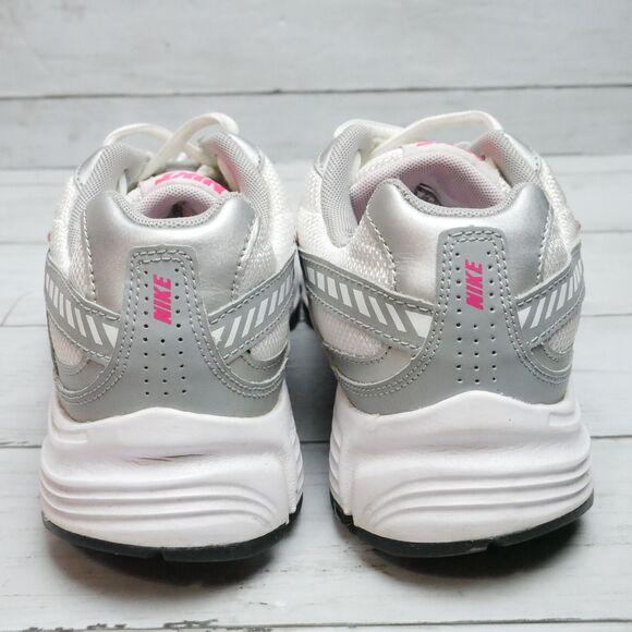 Nike Womens Size 6 Run Initiator White Silver Pink Running Sneakers - Picture 3 of 8